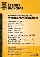J. S. Bach: Weihnachtsoratorium Kantaten 1 und 4 bis 6