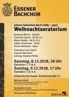 Johann Sebastian Bach Weihnachtsoratorium, Teile 1 u. 4 bis 6