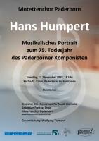 Der Komponist Hans Humpert, seine Vorbilder und Weggefährten