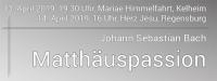 J.S. Bach: Matthäuspassion