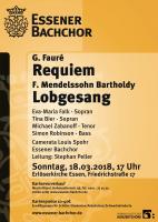 Fauré: Requiem und Mendelssohn Bartoldy: Lobgesang