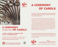 »A Ceremony of Carols« – Vorweihnachtliche Chormusik