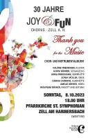 Thank you for the Music - 30 Jahre Joy&FunChorus Zell a. H.