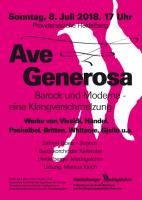 Ave Generosa.  Barock und Moderne - eine Klangverschmelzung