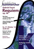 Fauré: Requiem | Reger: O Tod, wie bitter bist du