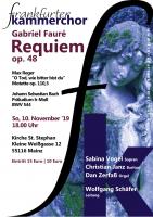 Fauré: Requiem | Reger: O Tod, wie bitter bist du