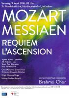 Mozart Réquiem Chor/Orchester, Messiaen L'ascension,Orgel