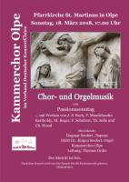 Chor- und Orgelmusik zum Passionssonntag