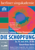 Berliner Singakademie mit Haydn 'Die Schöpfung'