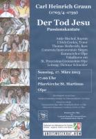 Carl Heinrich Graun: Der Tod Jesu (Passionskantate)
