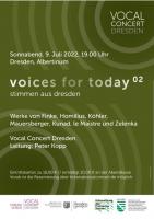 Voices for Today 2 - Stimmen aus Dresden