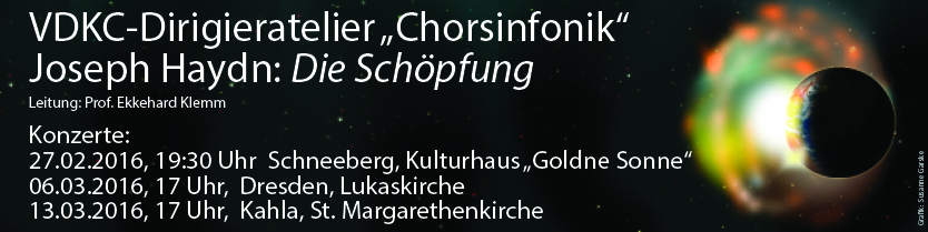 Foto: Banner Dirigieratelier Schöpfung (VDKC)