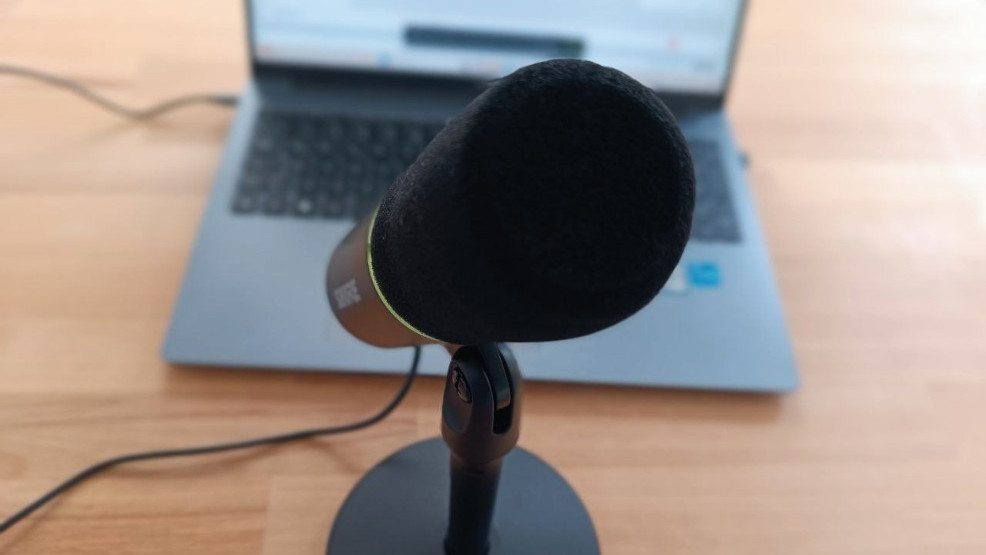 Foto: Aufnahme neuer Podcast-Folgen (Carolina Ihlenfeld)