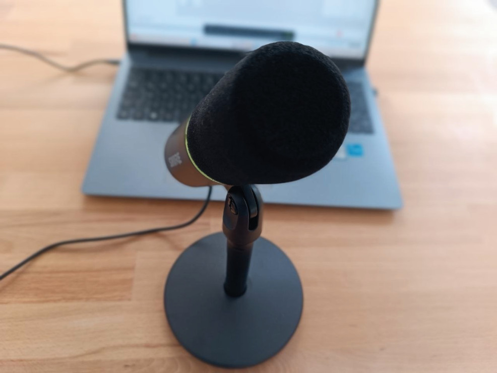 Foto: Aufnahme neuer Podcast-Folgen (Carolina Ihlenfeld)