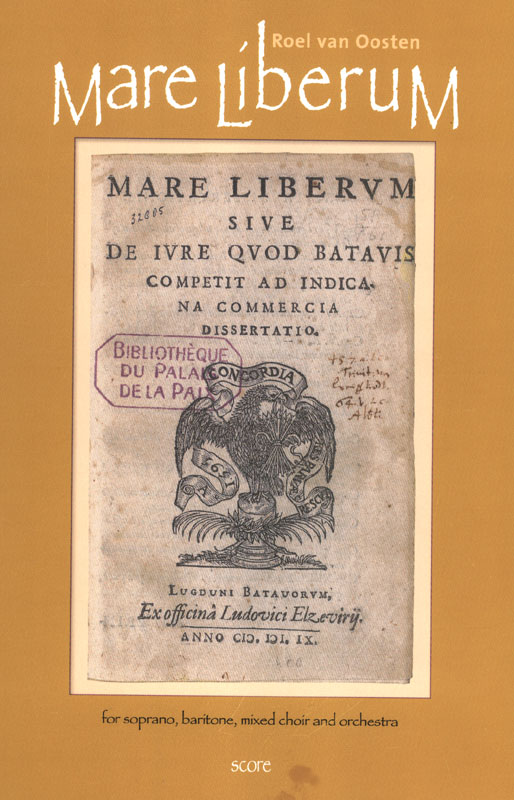 Roel van Oosten: Mare liberum (Cover der Partitur) Thumbnail image