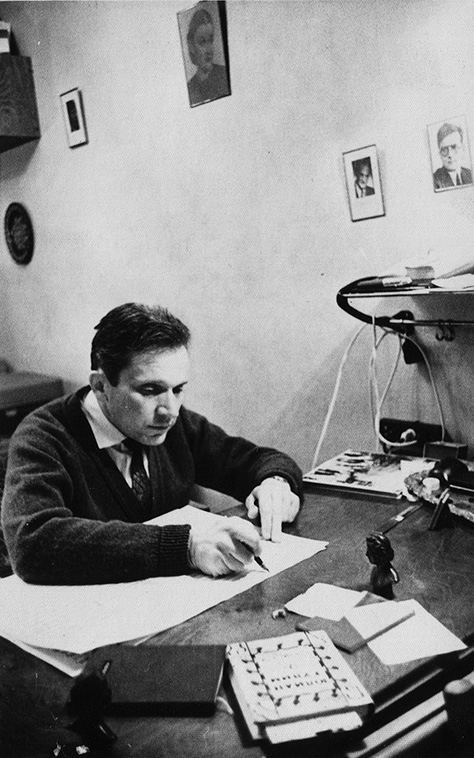 Weinberg in seinem Studio,1962; Foto bereitgestellt von Tommy Persson; Copyright: Olga Rakhalskaya Thumbnail image