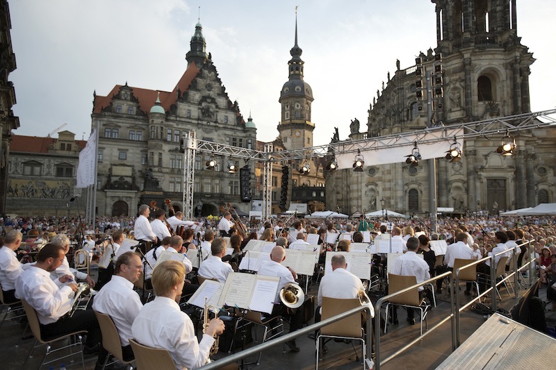 Treppensingen Dresden 2013, Foto: Dresdner Musikfestspiele