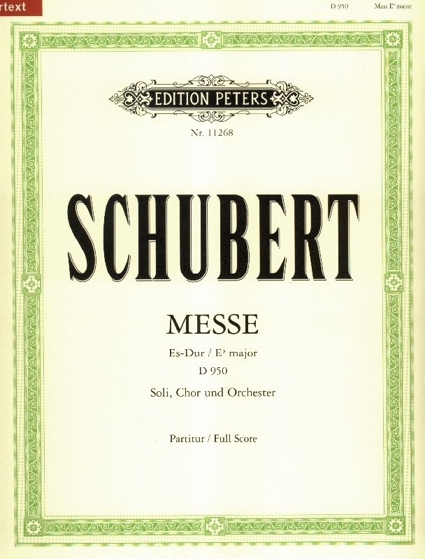 Foto: Cover Schubert Messe Es-Dur D 950 (Verlag)
