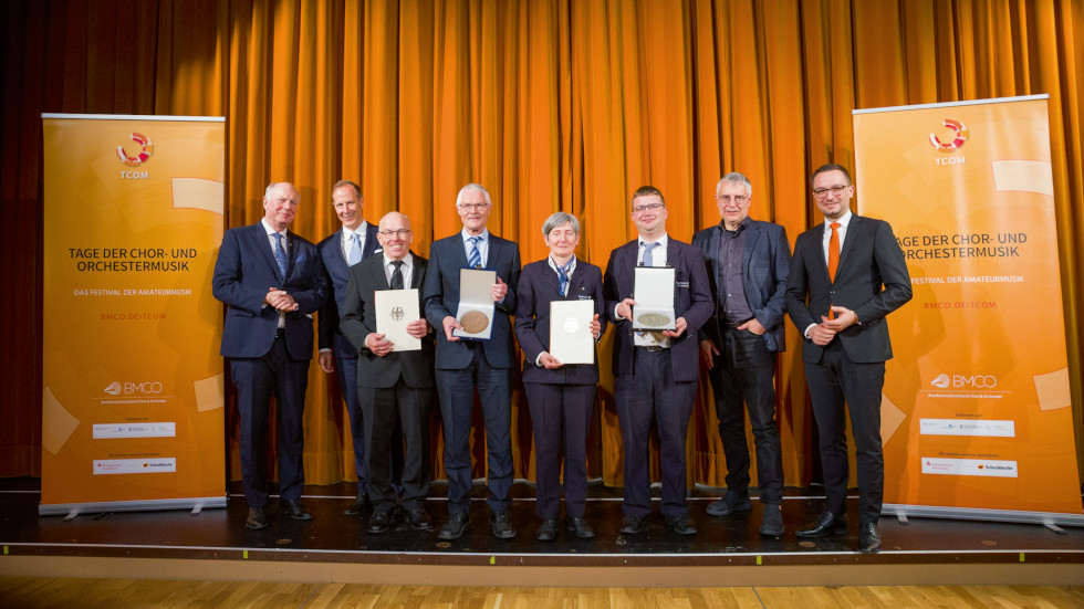 Foto: Verleihung der Zelter- und PRO MUSICA-Plakette am 30. März 2025 in Ravensburg (Andreas Klug)