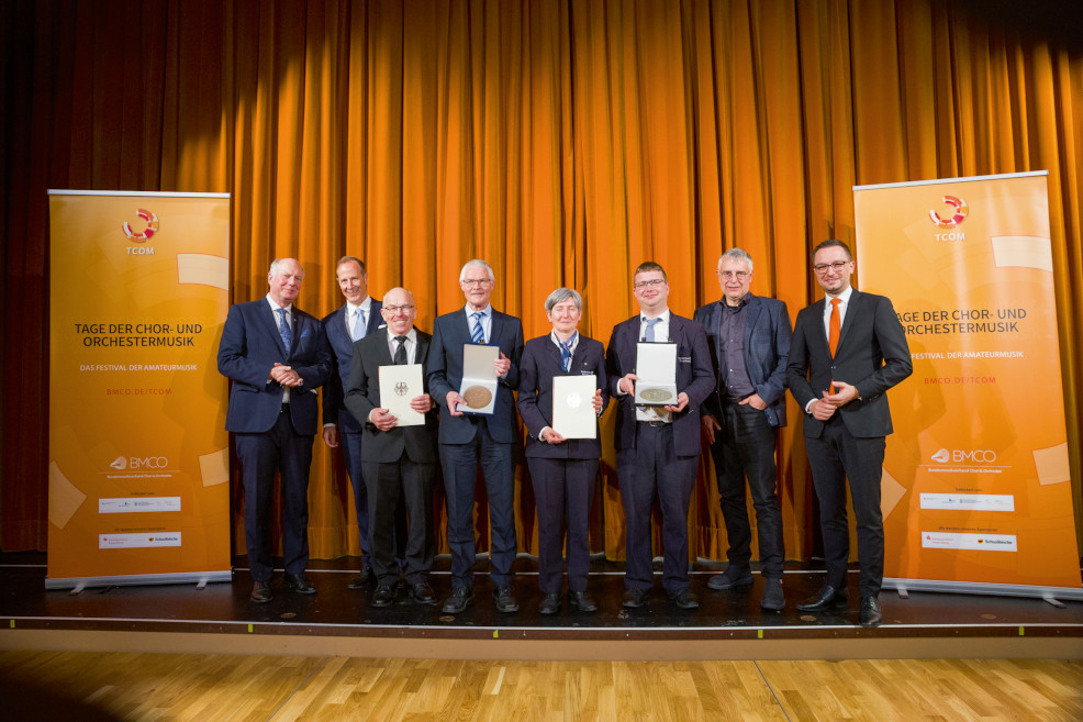 Foto: Verleihung der Zelter- und PRO MUSICA-Plakette am 30. März 2025 in Ravensburg (Andreas Klug)