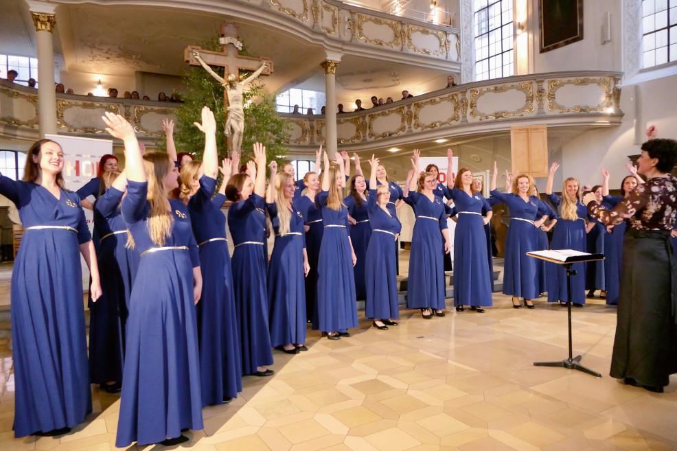 Foto: Teilnehmerchor des 19. Internationalen Kammerchorwettbewerbs 2025 (Bertram Maria Keller/MODfestivals 