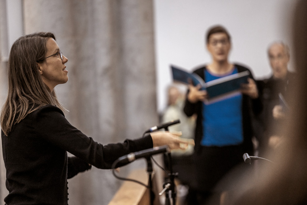 Foto: Judith Mohr, Leiterin des Kammerchors CONSTANT (Ralf Bauer, Köln)
