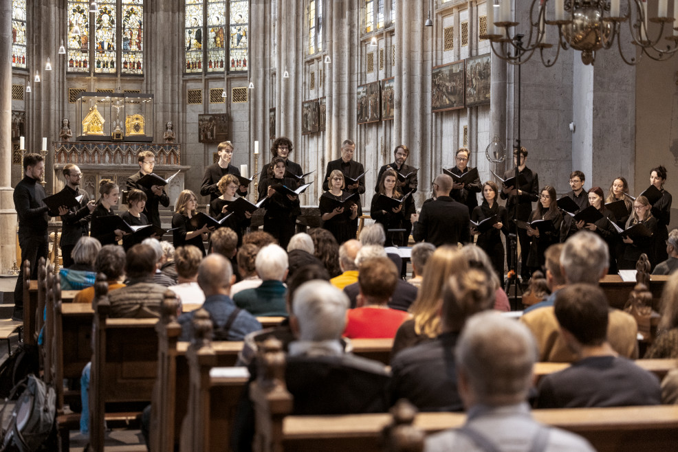 Foto: Junger Kammerchor Köln im ersten DUETT-Konzert (Ralf Bauer, Köln)