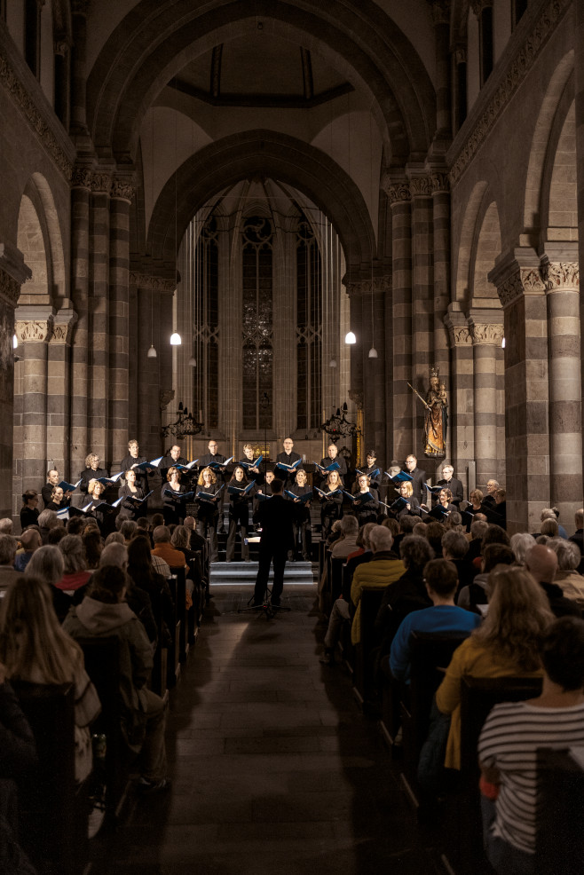 Foto: Kammerchor CONSONO beim zweiten DUETT-Konzert (Ralf Bauer, Köln)