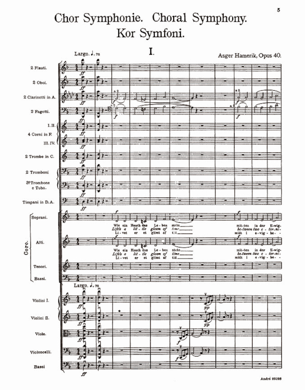 Abb.: Noten der Symphonie Nr. 7 von Asger Hamerik (IMSLP)