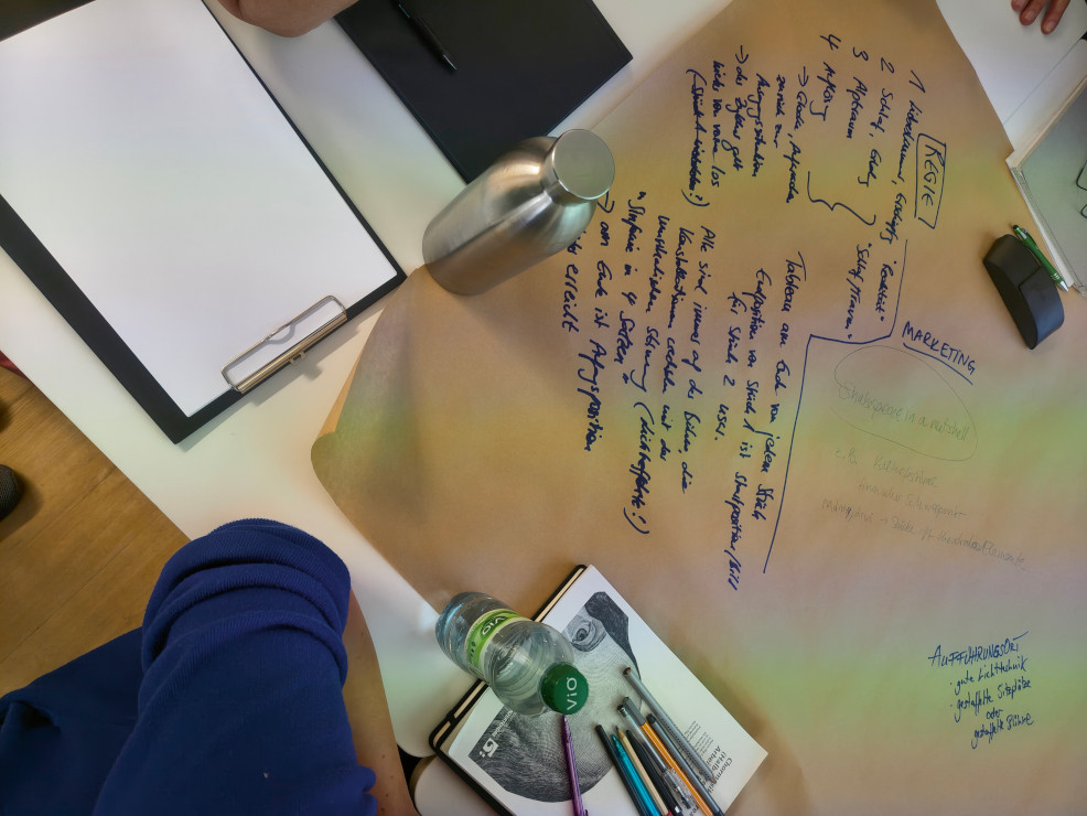 Foto: Brainstorming während der Gruppenarbeit (Ralf Schöne)