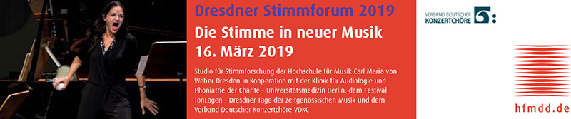 Abb.: Banner Dresdner Stimmforum 2019 (Dresdner Stimmformum)