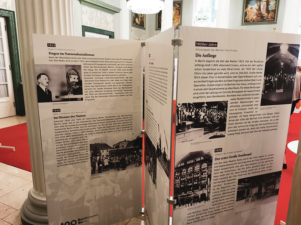 Foto: Ausstellung 100 Jahre Rundfunkchor Berlin (Ralf Schöne)