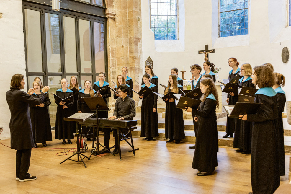 Foto: schola cantorum weimar in Ichtershausen (Monika Lawrence)