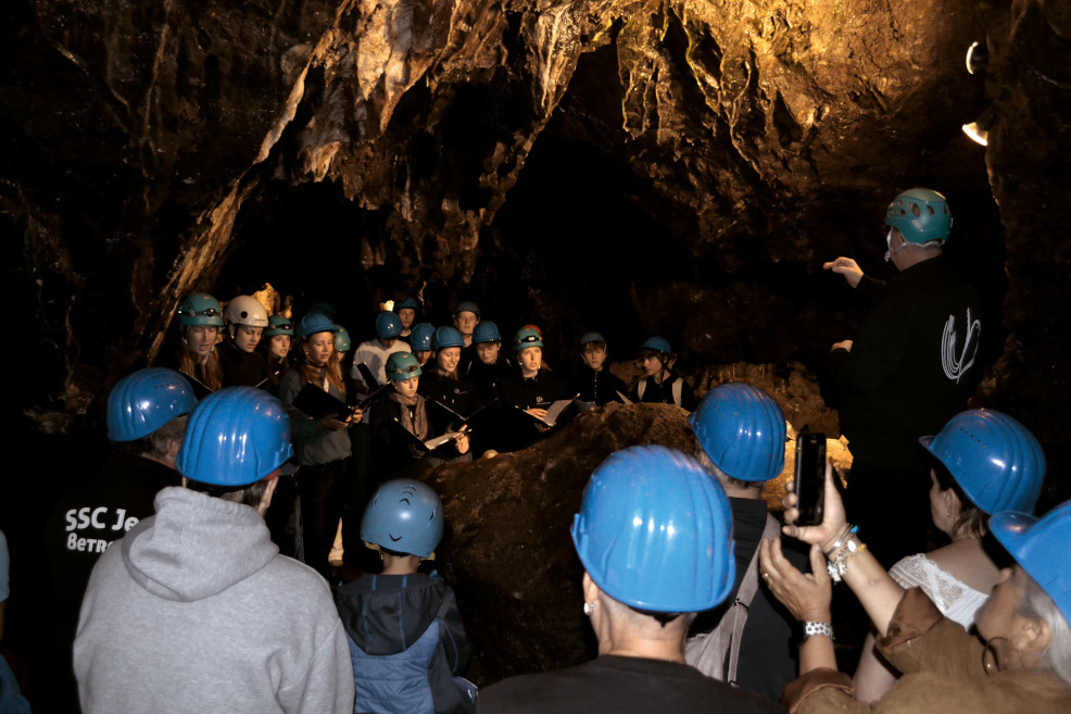 Foto: Kurzkonzerte in der Tropfsteinhöhle Kittelsthal (Sylvia Gööck)