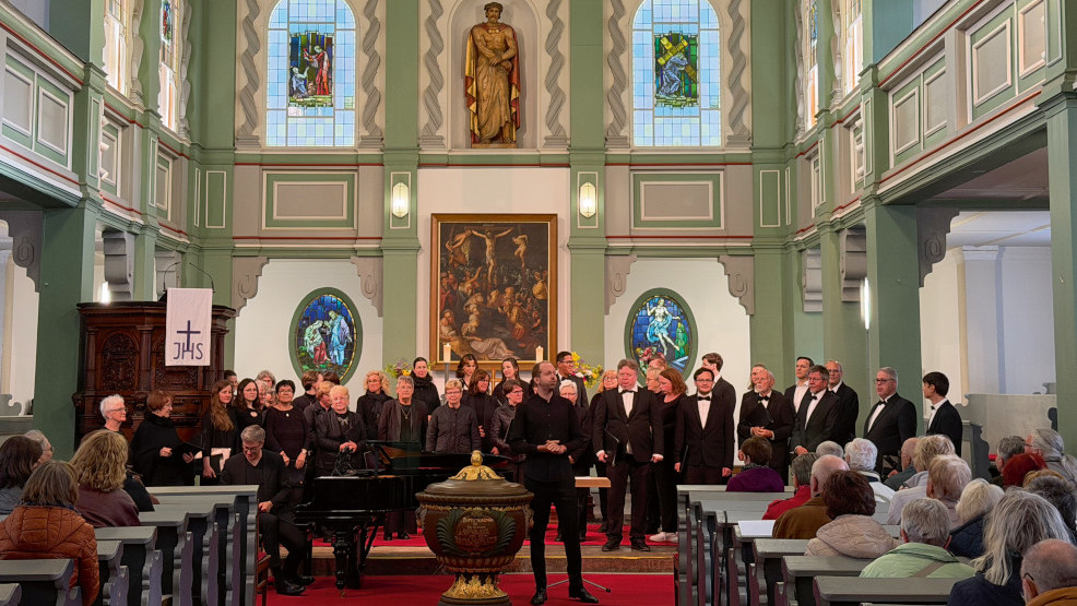 Foto: Chorbegegnung und Workshop in Ohrdruf (Chamber Choir of Europe)