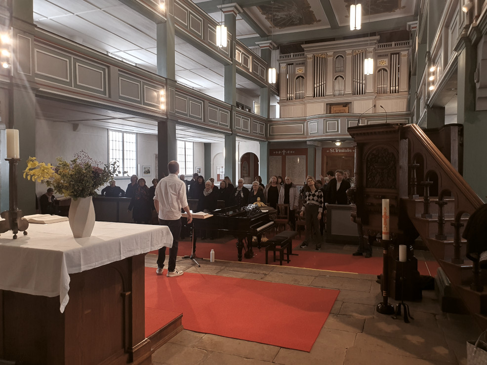 Foto: Workshop mit Tristan Meister (Chamber Choir of Europe)