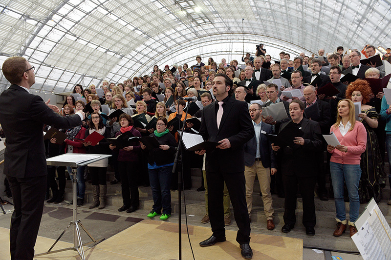 Buchmessechor (Foto: Leipziger Messe GmbH/Uli Koch) Thumbnail image