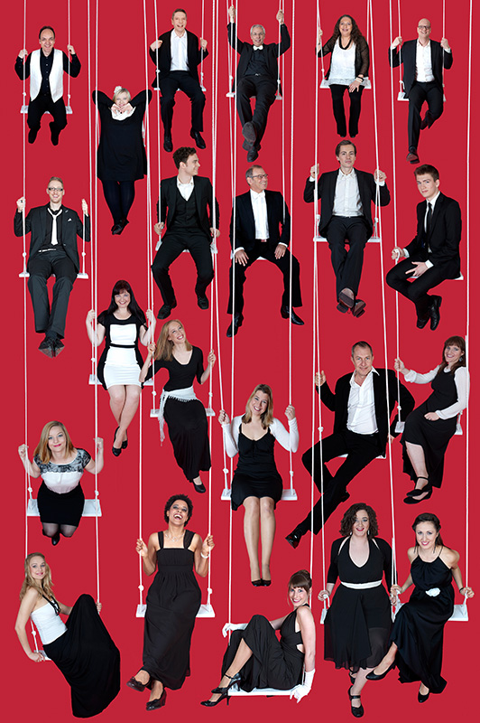 Jazzchor Freiburg (Foto/Collage: Ellen Schmauss) Thumbnail image