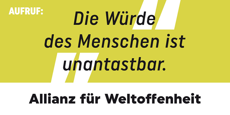 Banner Allianz für Weltoffenheit  Thumbnail image