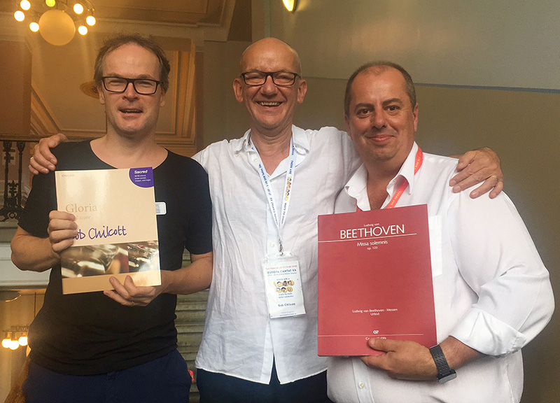 Foto: Dr. Johannes Graulich, Bob Chilcott und Alastair Henderson (Verlag)