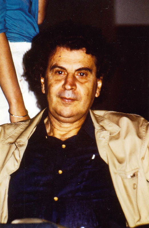 Foto: Mikis Theodorakis 1984 in Dresden (Betina Stock)