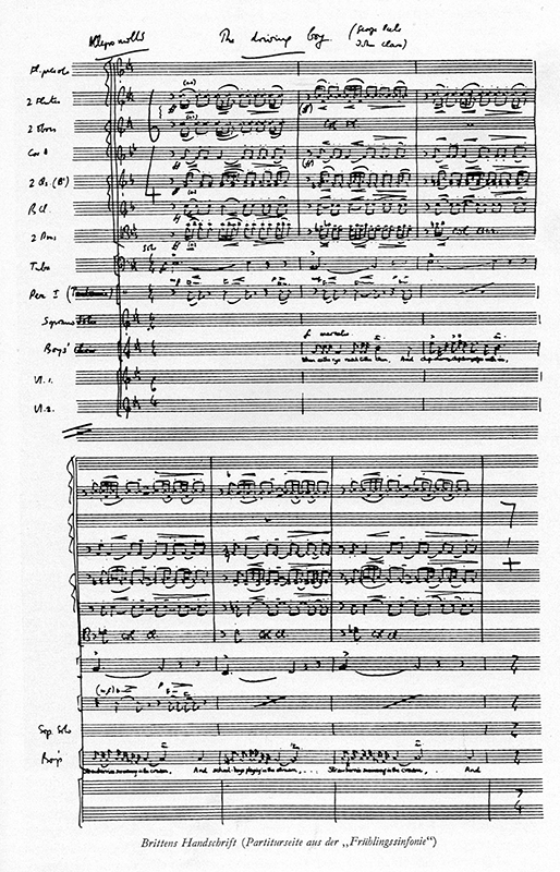 Foto: Spring Symphony (Quelle: Heinrich Lindlar (Hrsg.), Benjamin Britten, Musik der Zeit – Eine Schriftenreihe zur zeitgenössischen Musik, Verlag Boosey & Hawkes, Bonn 1954) Thumbnail image