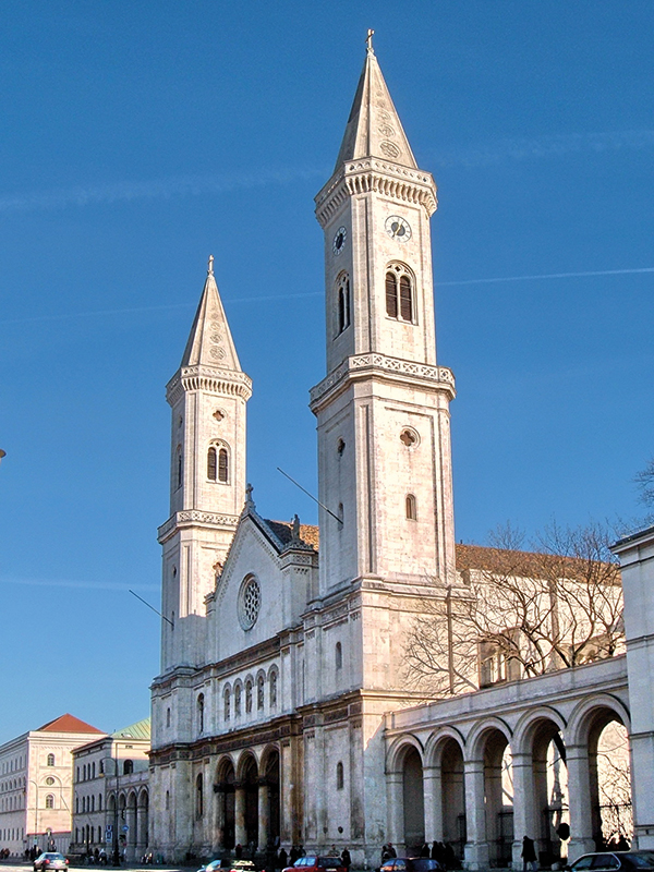 Foto: Ludwigskirche München – eine der Wirkungsstätten Rheinbergers (jha/Wikimedia commons