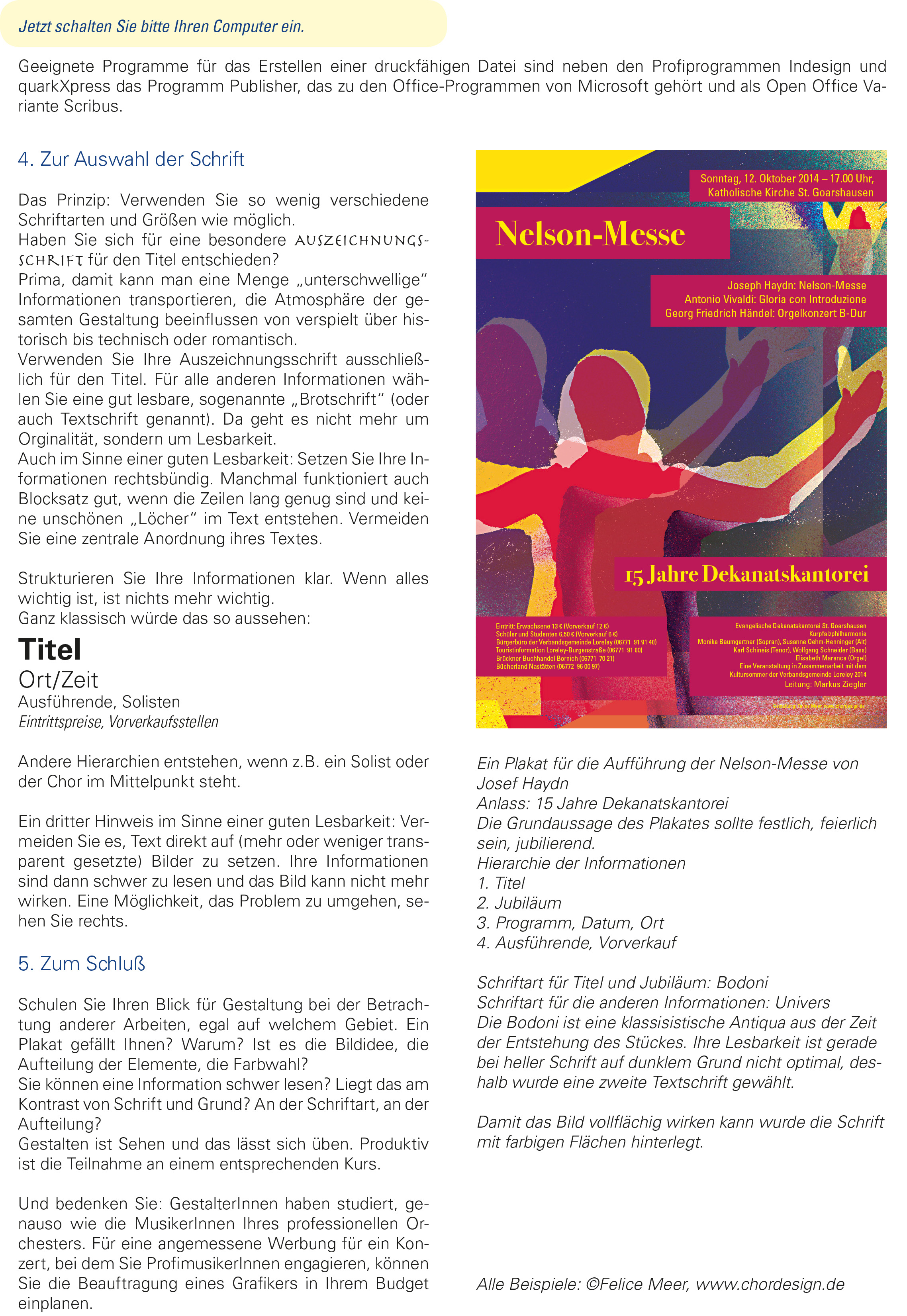 Plakatgestaltung Felice Meer Thumbnail image