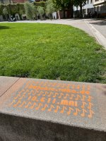 Foto: Graffiti zum Chorfestival (Katrin Petlusch)